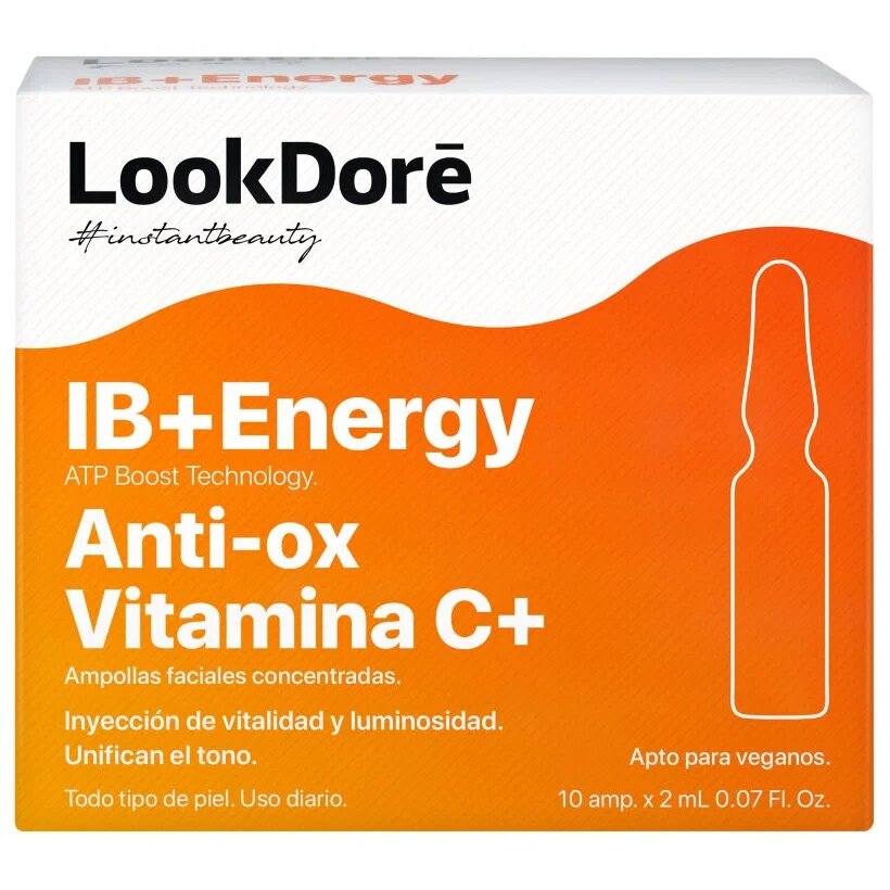 Сыворотка восстанавливающая Lookdore IB+Energy Ampoules Anti-Ox Vitamin C+ 2 мл 10 шт.