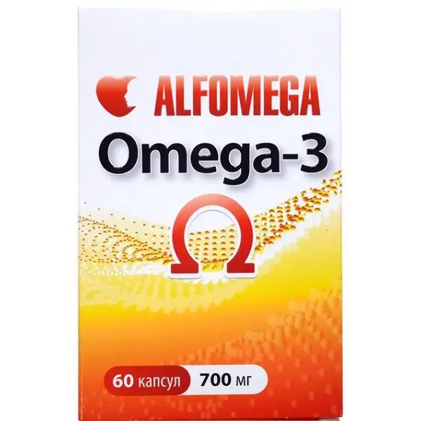 Альфомега Омега-3 с витамином Е капсулы 700 мг x60