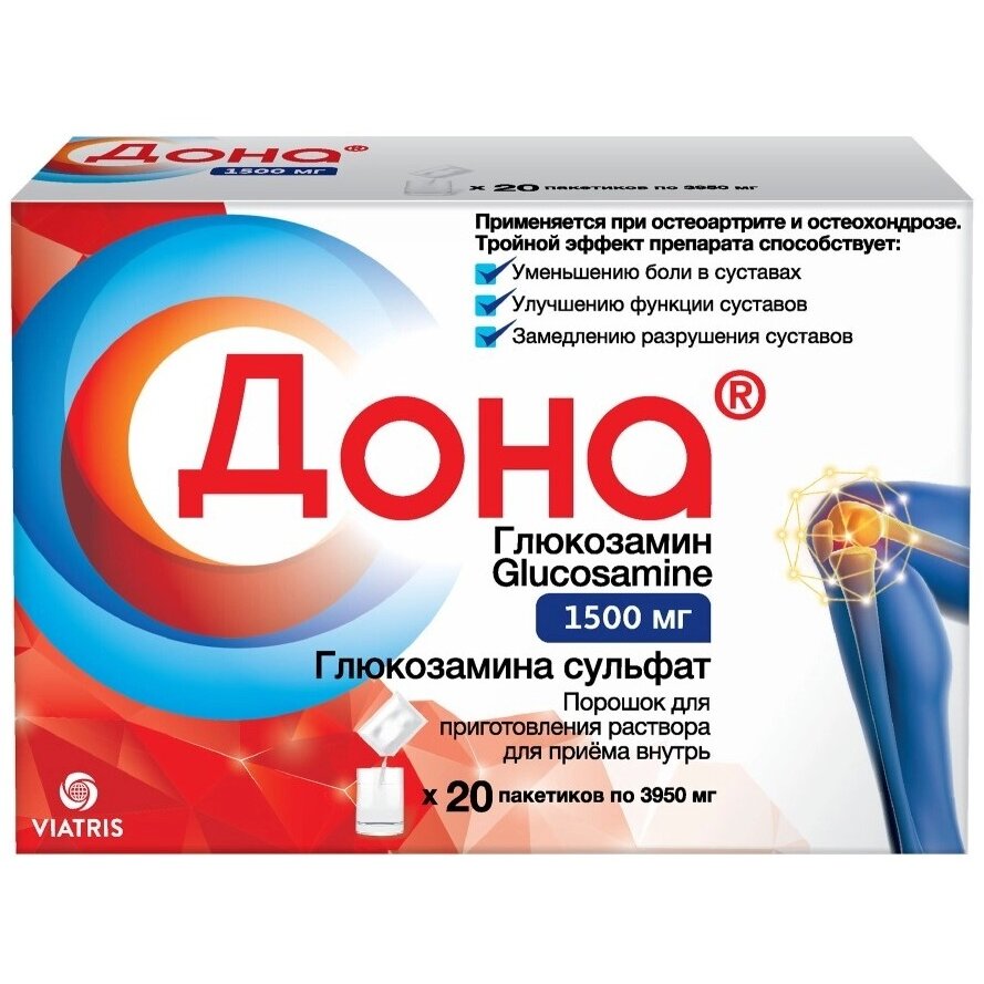 Дона порошок для приготовления раствора для приема внутрь 1,5 г саше 20 шт.