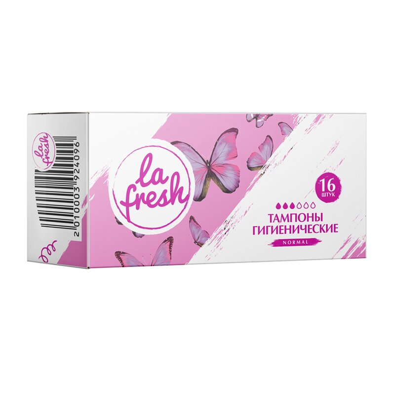 Тампоны La Fresh Normal 3 капли 16 шт.