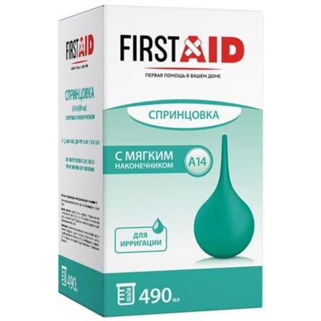 Спринцовка First Aid с мягким наконечником А-14 490 мл