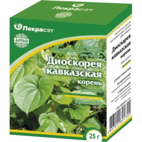 Диоскорея кавказская корневище с корнями напиток чайный 25 г