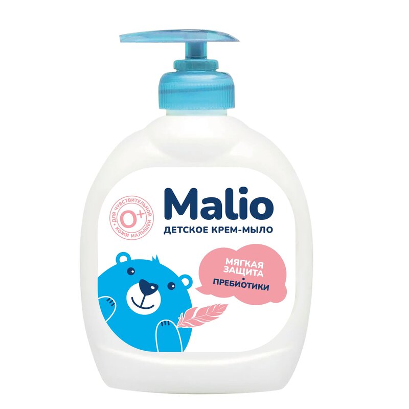Крем-мыло жидкое детское Malio Мягкая защита с пребиотиком 300 г