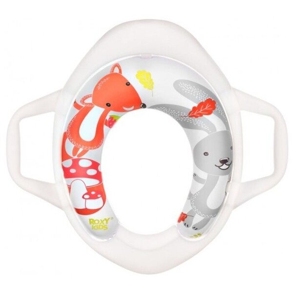 Накладка на унитаз Рокси Кидс (Roxy-Kids) с ручками лесная сказка