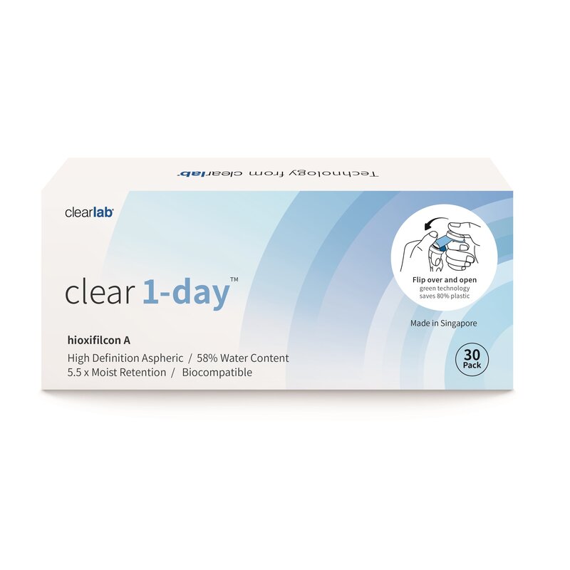 Линзы контактные ClearLab Clear 1-day (8,7/-3,50) 30 шт.