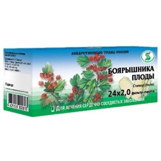 Боярышника плоды 2 г фильтр-пакеты 24 шт.