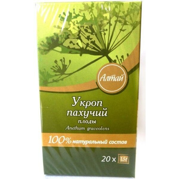 Чайный напиток Fito-Алтай Укропа пахучего плоды фильтр-пакеты 20 шт.