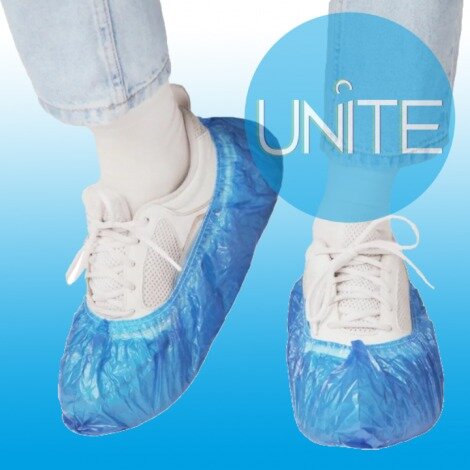 Бахилы unite стандарт синие 2.5 г 25 мкм упаковка 50 шт. пар