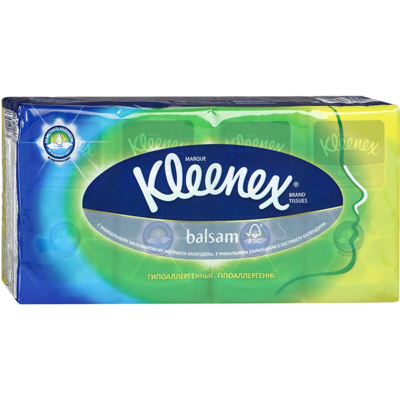 Платки носовые Kleenex Balsam 10 х 8 шт.