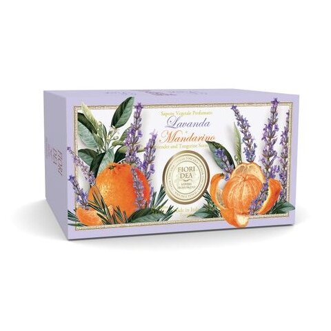 Мыло парфюмированное Fiori dea Лаванда и мандарин 125 г 2 шт.