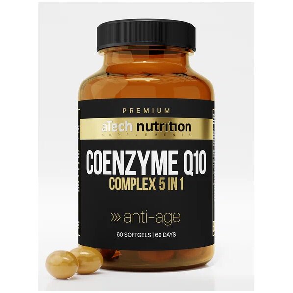 Комплекс aTech nutrition Premium COENZYME Q10 ANTI AGE 5 в1 капсулы 700 мг 60 шт.