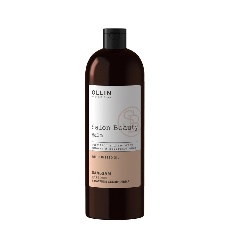 Ollin salon beauty бальзам для волос 1000 мл с маслом семян льна