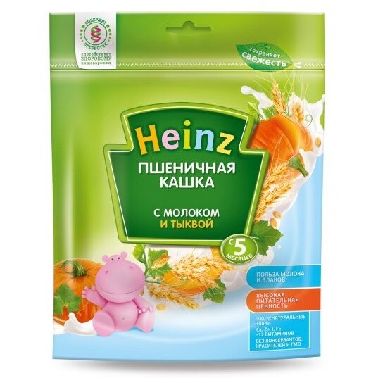 Каша молочная Heinz пшеничная с тыквой с 5 мес. 250 г