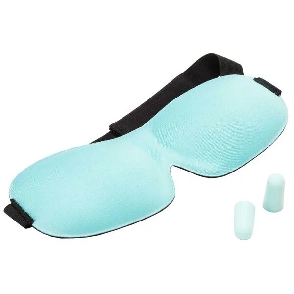 Маска и беруши для сна 3D Сладкие сны бирюзовая KZ 0460
