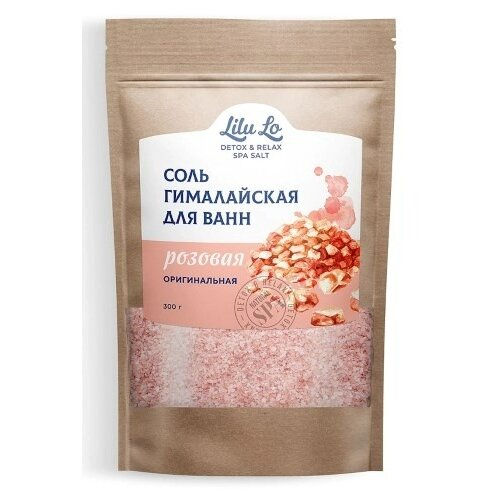 Соль для ванн detox&relax гималайская оригинальная розовая 300 г