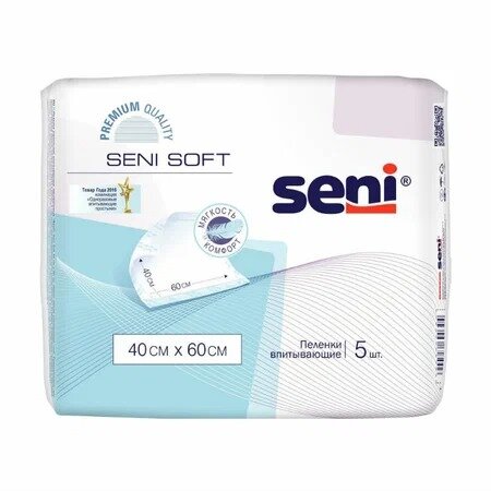 Пеленки Seni Soft 40х60 см 5 шт.