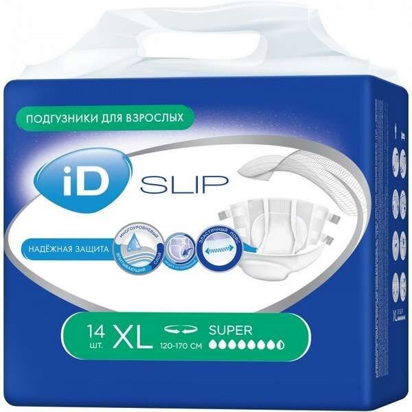 Подгузники для взрослых ID Slip размер XL 14 шт.