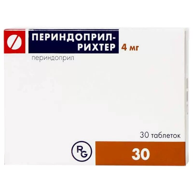 Периндоприл-Рихтер таблетки 4 мг 30 шт.