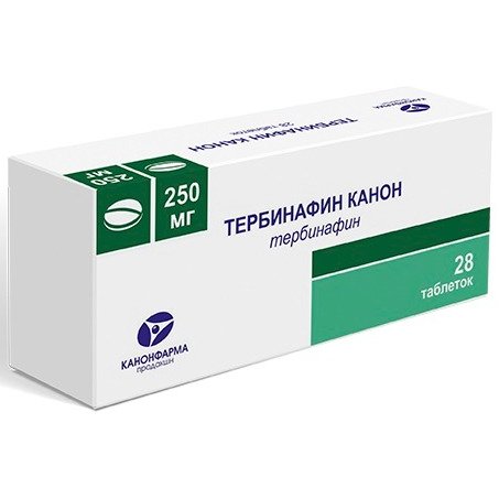 Тербинафин Канон таблетки 250 мг 28 шт.