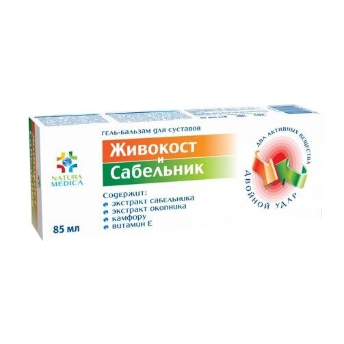 Гель-бальзам для суставов Natura Medica Живокост/сабельник 85 мл