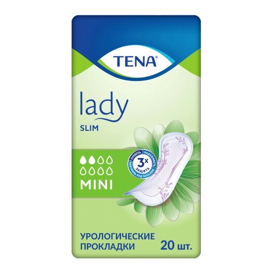 Урологические прокладки TENA Lady Slim Mini 20 шт.