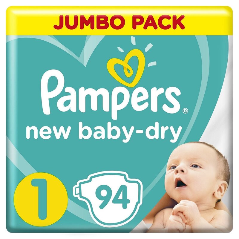 Подгузники Pampers New Baby Dry р.1 (2-5 кг) 94 шт.