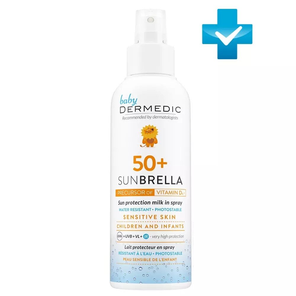 Молочко-спрей Dermedic Sunbrella для детей защитное SPF 50 150 мл