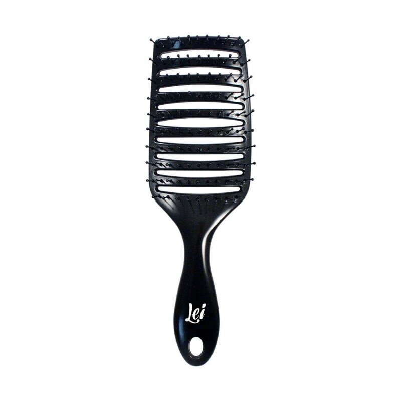 Расчёска Lei арт.130 вентиляционная пластик черная