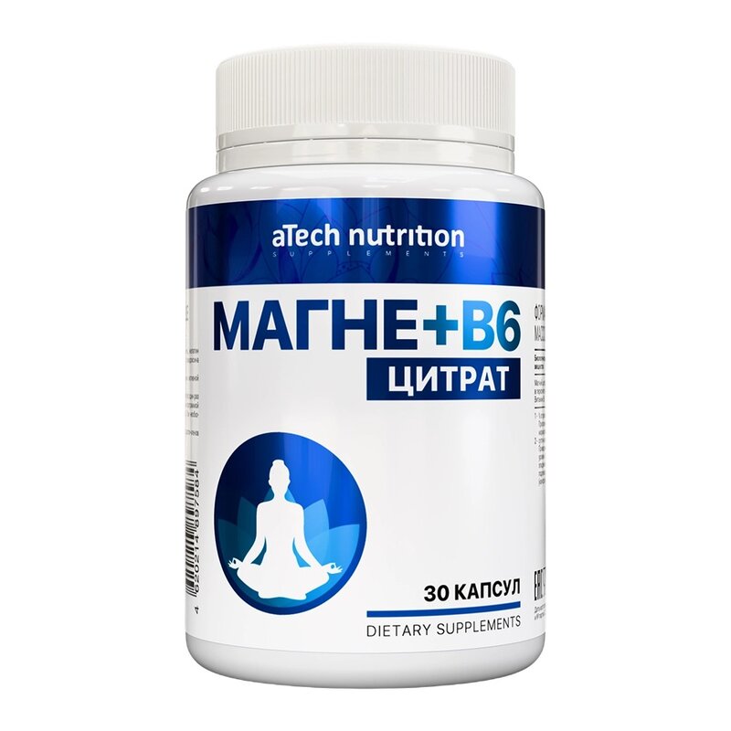 Магний+В6 aTech Nutrition капсулы 30 шт.