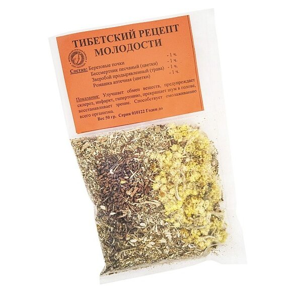 Сбор Тибетский рецепт молодости 50 г