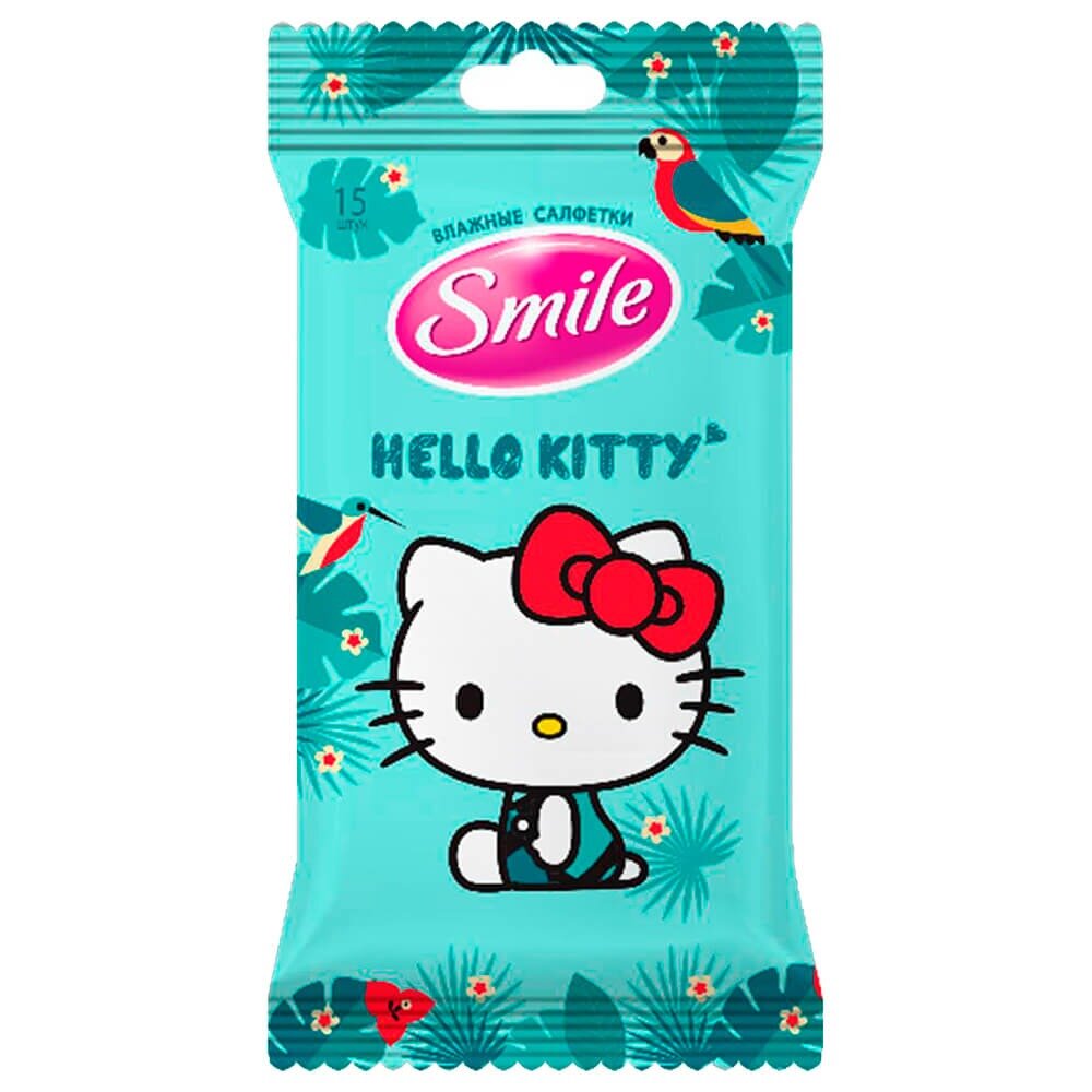 Салфетки влажные Smile Hello Kitty 15 шт.