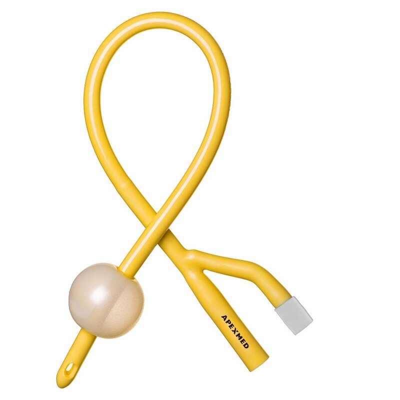 Катетер по фолею урологический женский 2-х ходовый ch14 26см apexmed