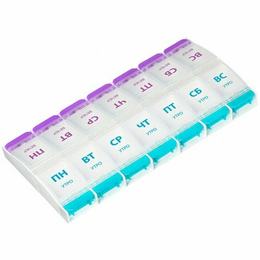 Таблетница Daswerk Maxi для лекарств и витаминов 7 дней/2 приема