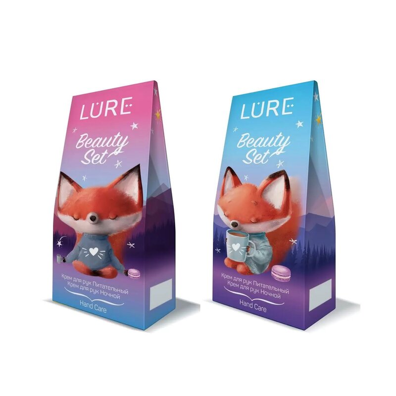 Набор подарочный Lure Hand Care Bio: для рук питательный 40 мл + крем для рук ночной 40 мл