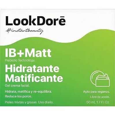 Гель-крем для проблемной кожи лица LookDore IB+ Matt матирующий банка 50 мл
