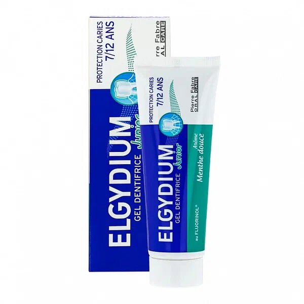 Паста-гель зубная с 7 лет Защита от кариеса Junior Mild Mint Elgydium/Эльгидиум 50мл