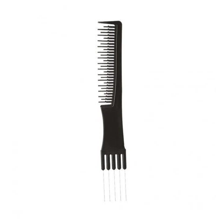 Гребешок Inter-Vion для волос с металлической вилкой для моделирования