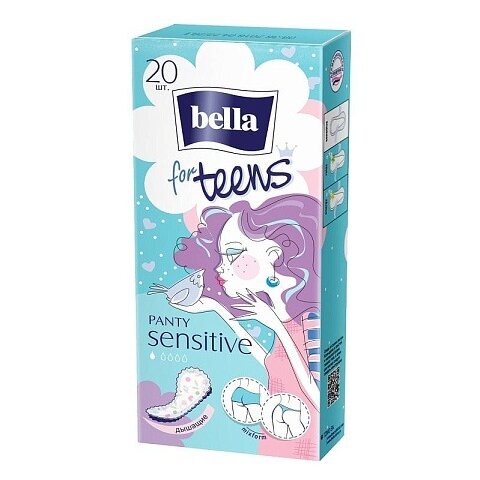 Прокладки ежедневные Bella Panty For Teens Sensitive 20 шт.