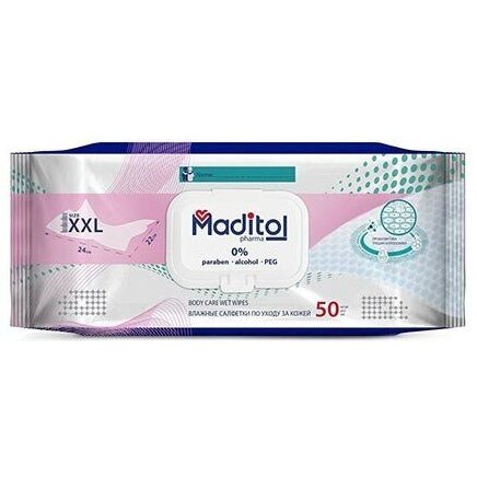 Салфетки Maditol Pharma влажные гигиенические с д-пантенолом и аллантоином 50 шт.
