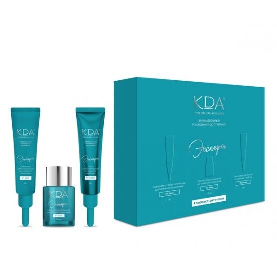 Комплекс КДА (KDA) Анти-Акне Эксперт: паста + сыворотка + гель точечный