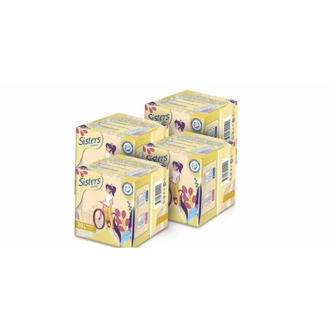 Прокладки Систерс ежедневные Классик 20х4 80 шт.