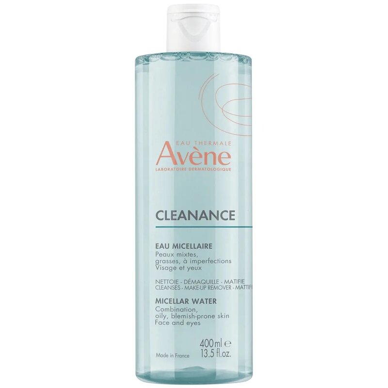 Вода мицеллярная Avene Cleanance для жирной кожи, склонной к акне 400 мл