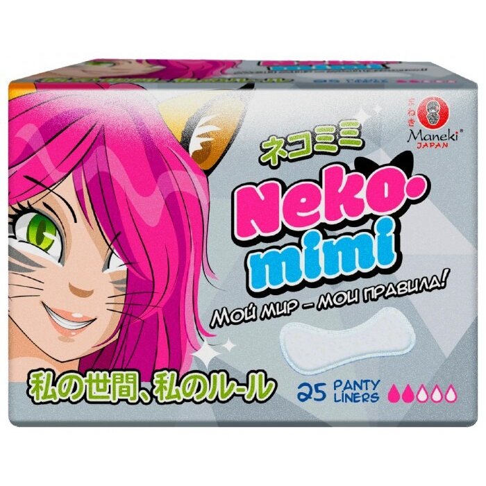 Прокладки женские гигиенические ежедневные Maneki Neko-Mimi 25 шт.