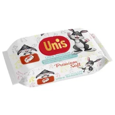 Салфетки влажные Unis для детей с Д-пантенолом 120 шт.