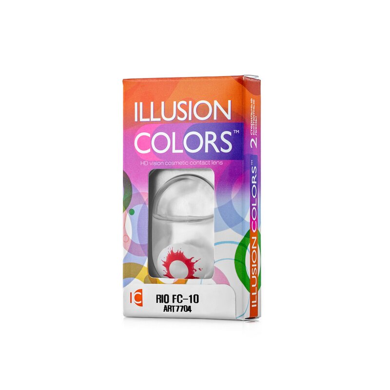 Линзы ILLUSION colors Rio контактные FC 10 3 месяца - 0.00/14.0/8.6/2 шт x1