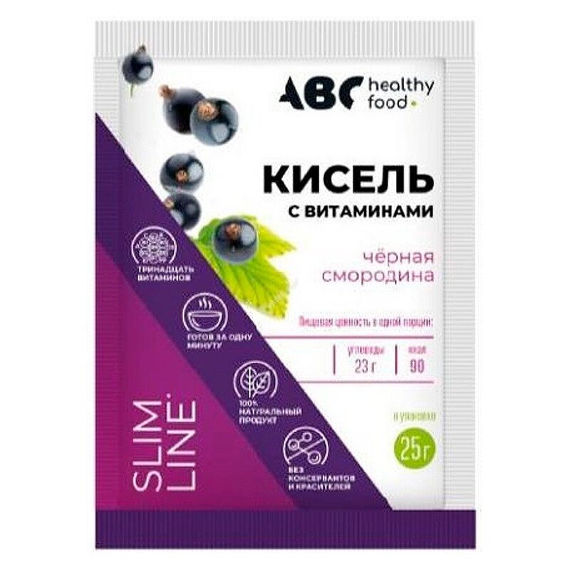 Кисель детский ABC healthy food витамины-кальций для детей со вкусом черной смородины Витошкf 25г