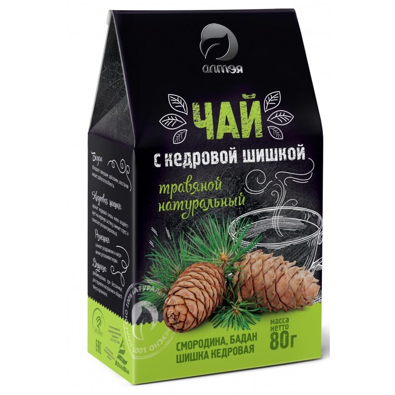 Травяной чай Алтэя С кедровой шишкой 80 г