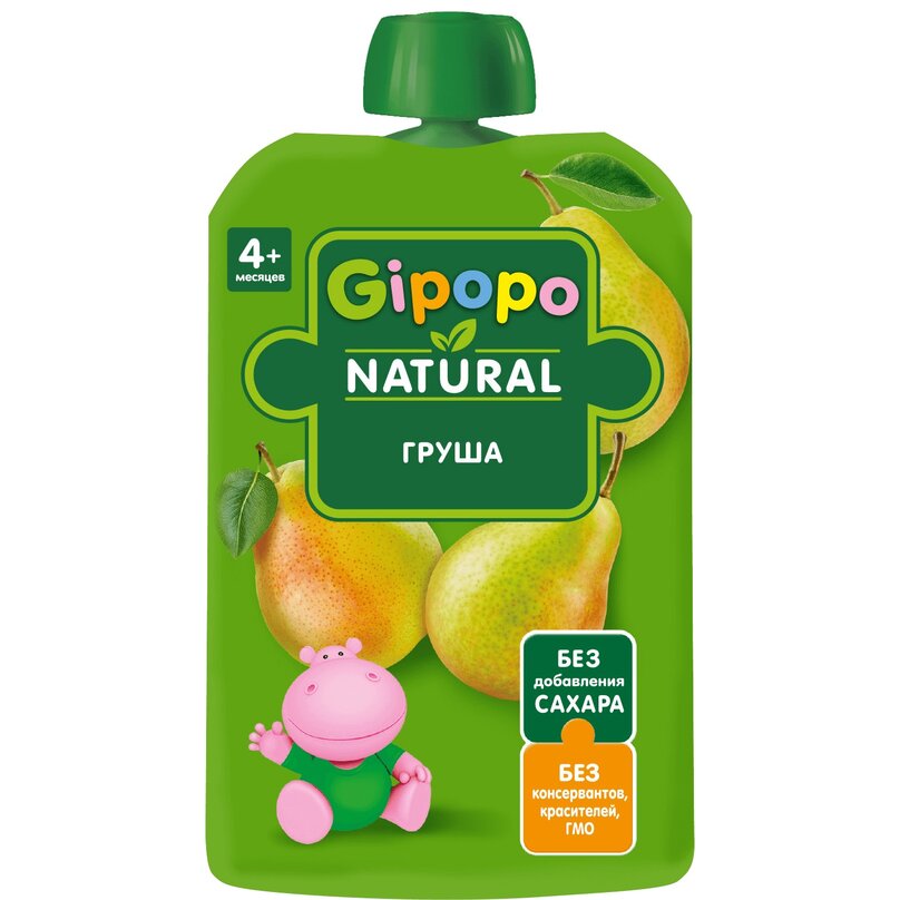 Пюре Gipopo (Гипопо) груша с 6 мес 90 г