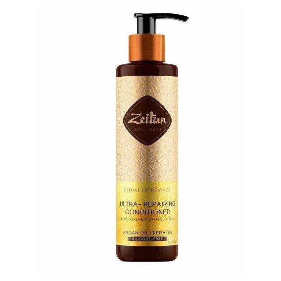 Бальзам-кондиционер Zeitun Ритуал восстановления кератин для сильно поврежденных волос 250 мл