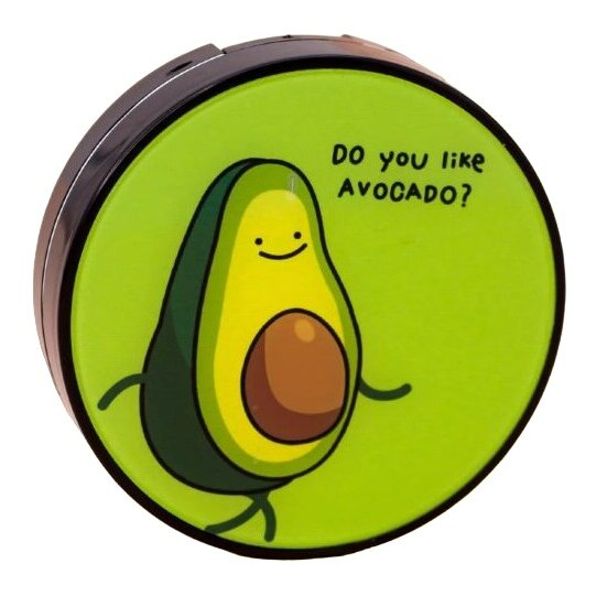 Контейнер Podarkovich Do You Like Avocado Circle для линз авокадо круглый зеленый 1 шт.